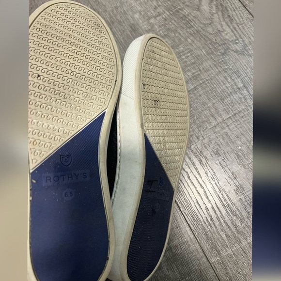 ROTHY'S Classic Black Solid Slip On The Sneakers Size 6.5 - Picture 5 of 6